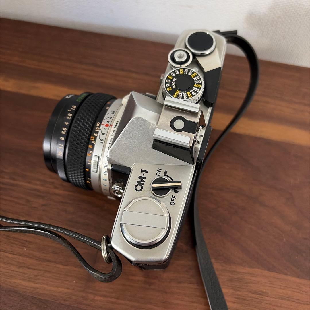 OLYMPUS 一眼レフカメラ シルバー レザーケース付き