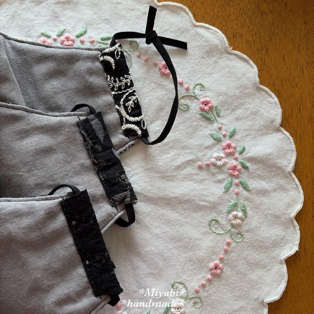 《M・ＣＨ・》＊立体布マスク＊ハンドメイド＊