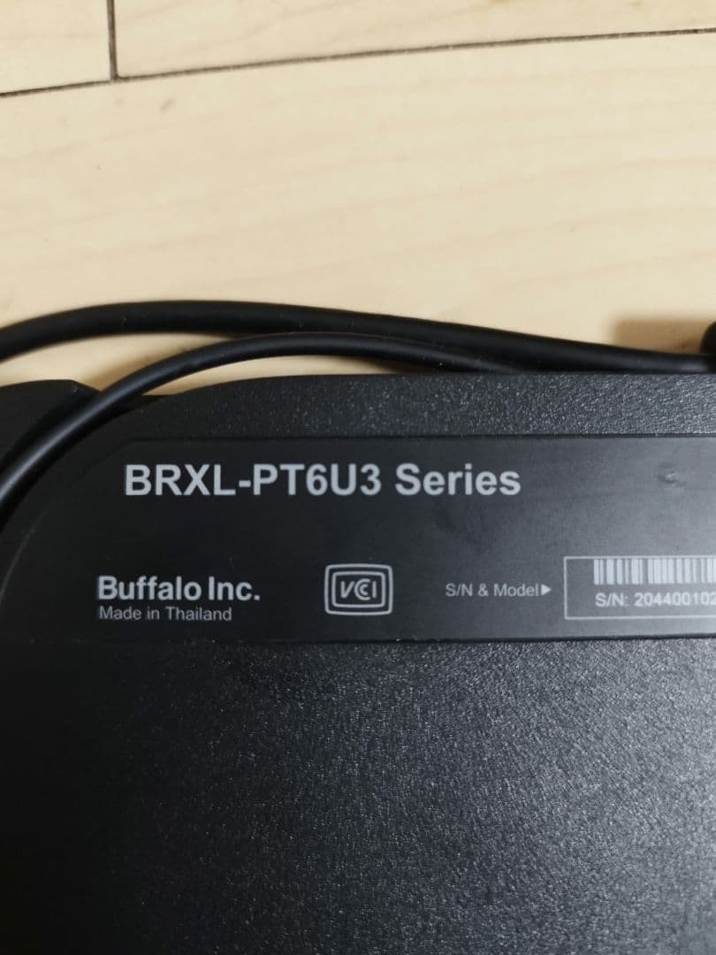 Buffalo BRXL-PT6U3-BKD ポータブルブルーレイドライブ