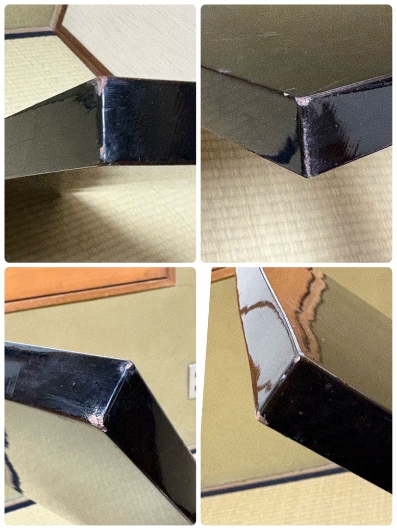 ★中古品★茶道具　真塗長板　宗伝之形　藪内透月斎書付