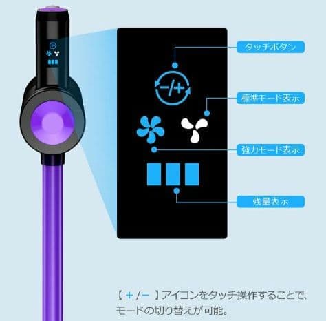 掃除機 コードレス HEPAフィルター LCD液晶ディスプレイ ハンディ掃除機