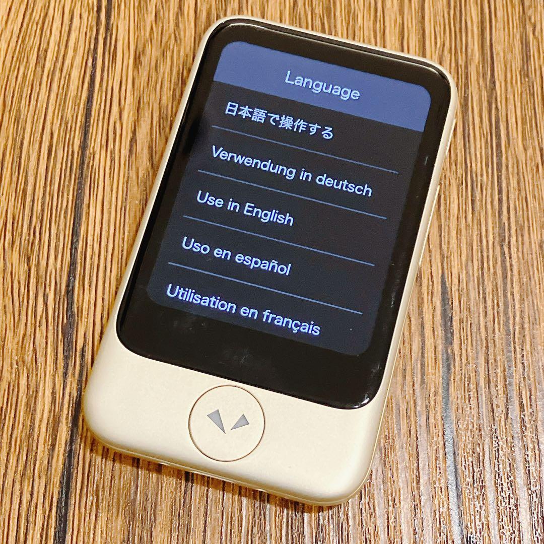 【通電、動作◯】POCKETALK S ゴールド　ポケトーク　翻訳機