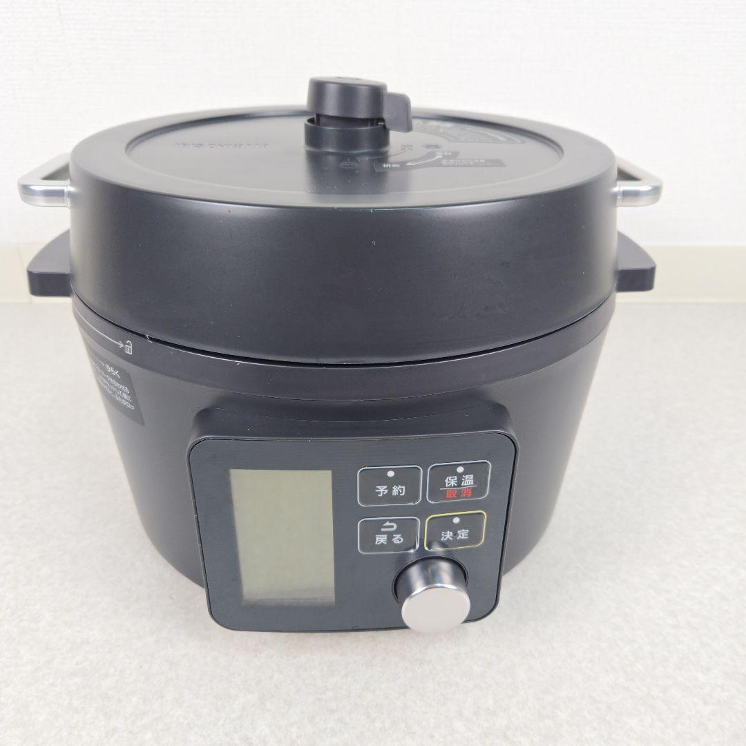 【美品】アイリスオーヤマ 電気圧力鍋 4L 黒 KPC-MA4 時短調理