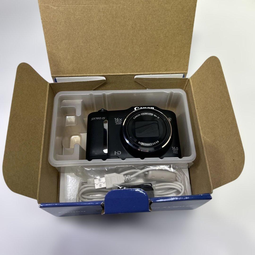 美品 Canon デジカメ ブラックPowerShot SX160 IS