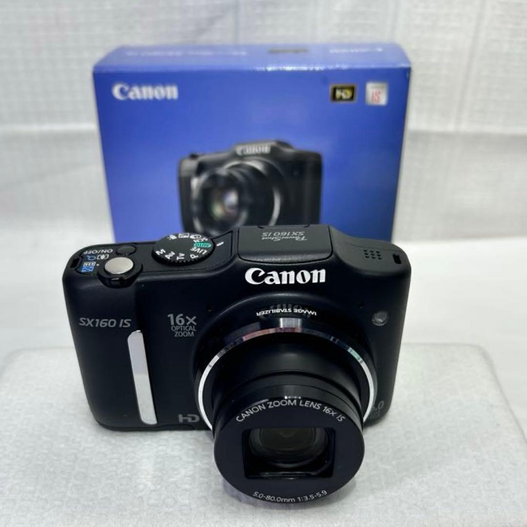 美品 Canon デジカメ ブラックPowerShot SX160 IS