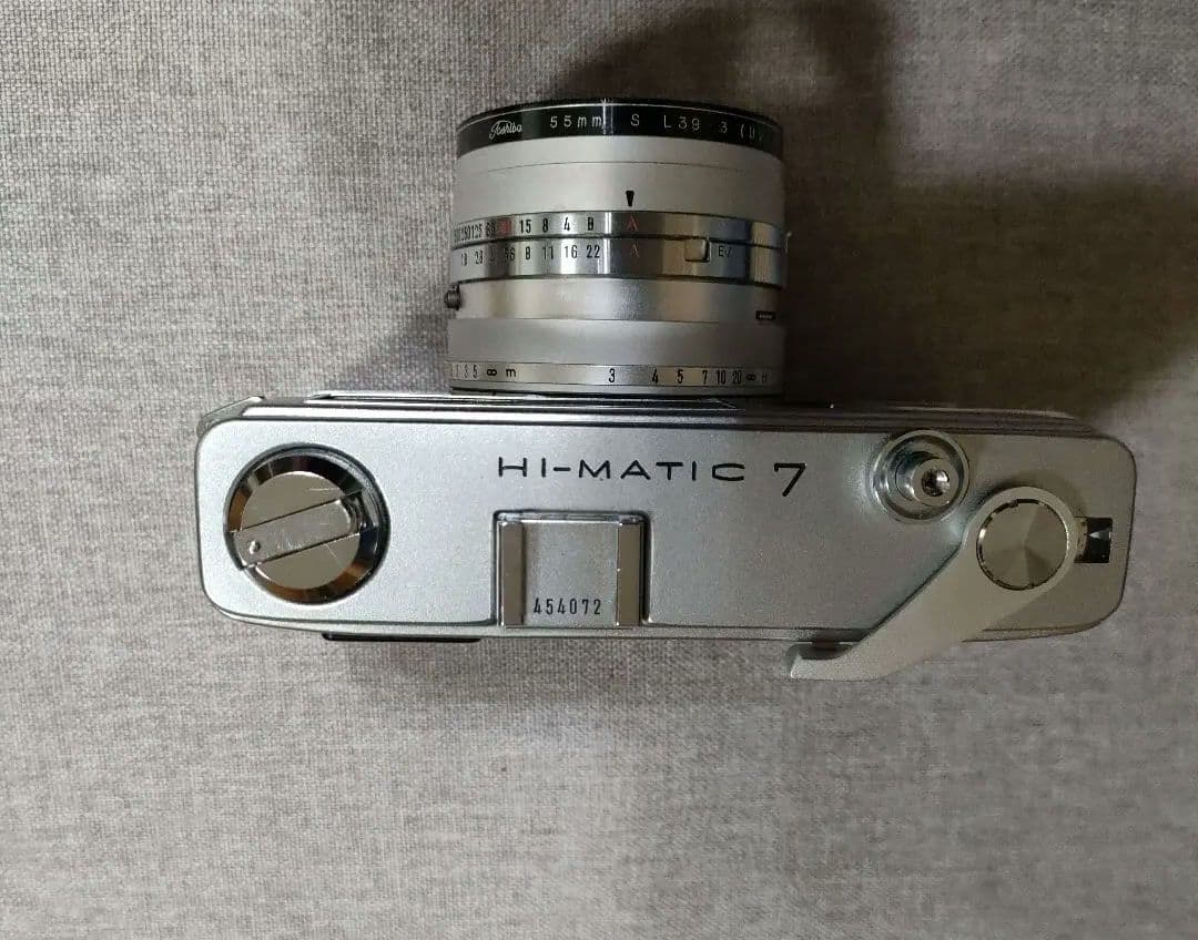 【ジャンク】 minolta HI-MATIC7　カバー付