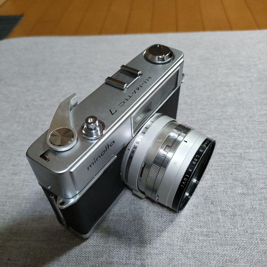 【ジャンク】 minolta HI-MATIC7　カバー付