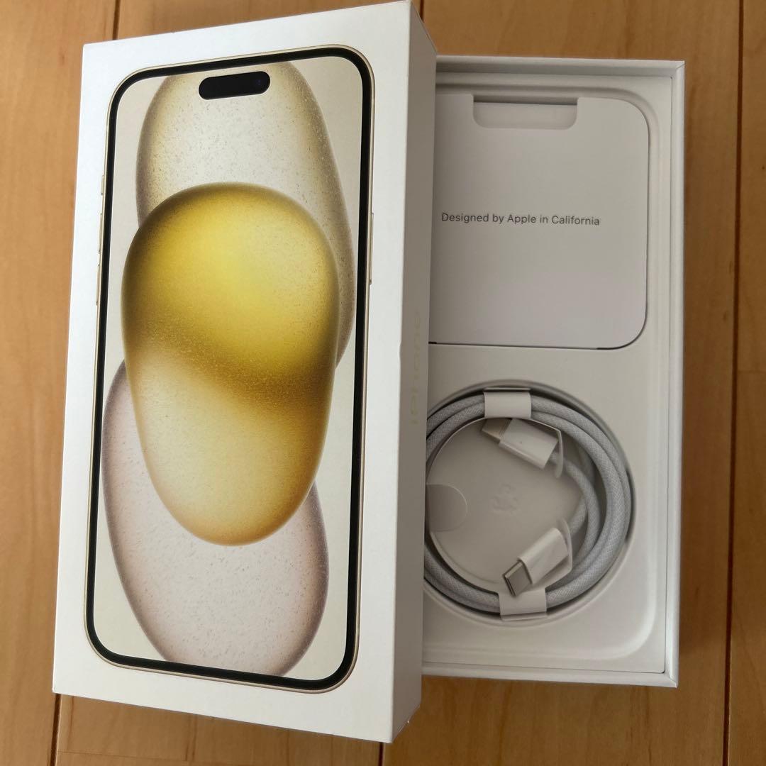 【カメラ不良】Apple iPhone 15 plus 128GB イエロー