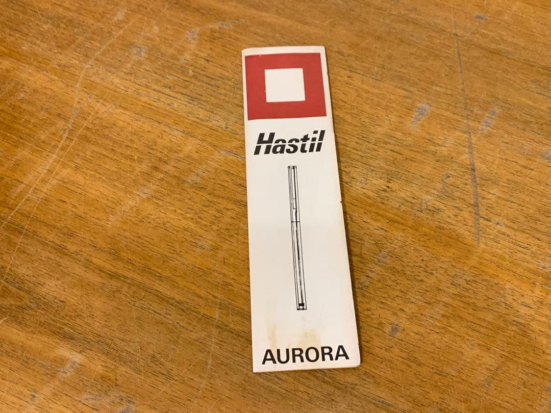 G0326-05★AURORA Hastil 万年筆 シルバーケース入り