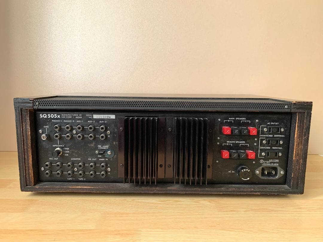 【フルレストア済】LUXMAN ラックスマン プリメインアンプ 505X