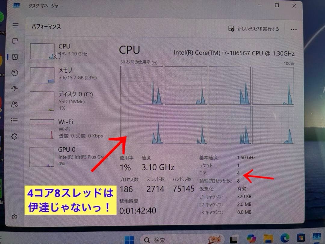 asus ZenBook UX325J 有機EL B.T新品　コアi7 16GB