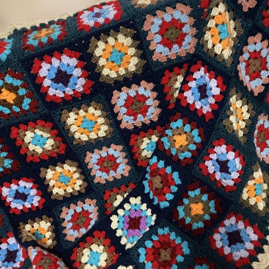 ハンドメイド♡モチーフ編み♡マルチカバーブランケット