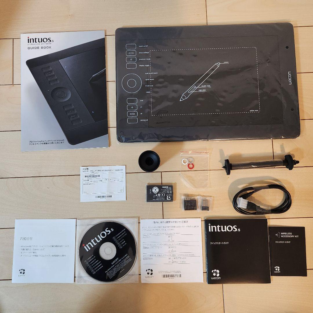 【美品】wacom ペンタブレット intuos5 touch PTH-650