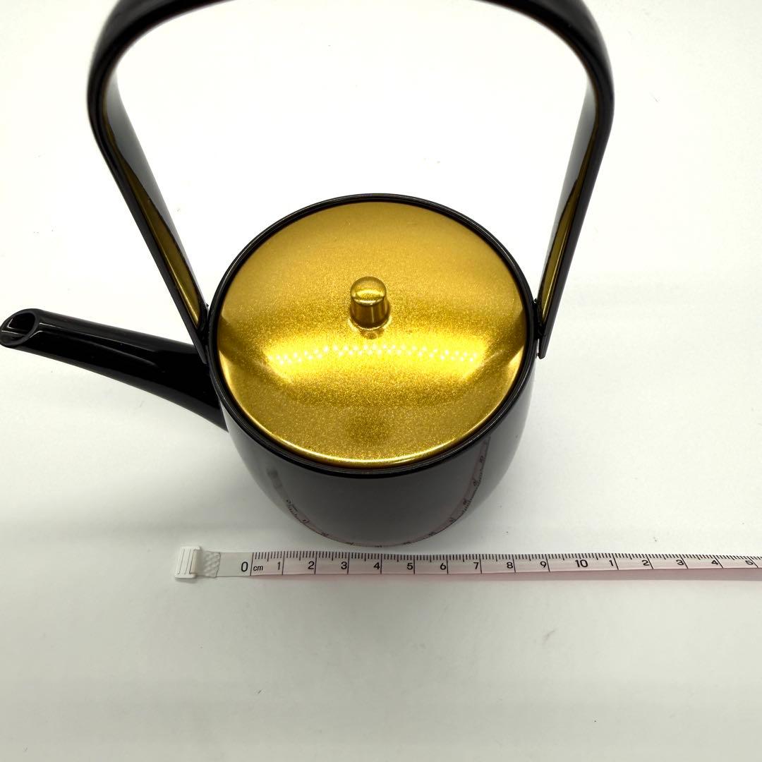 新品 本山漆器店 木曽漆器 屠蘇器 セット 盃 銚子 盆 金 赤 朱色 酒器