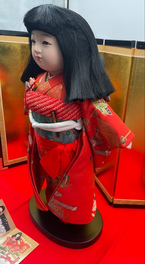 市松人形⑨⭐️高級　未使用　寿翁作　定価135000円　いちまはん