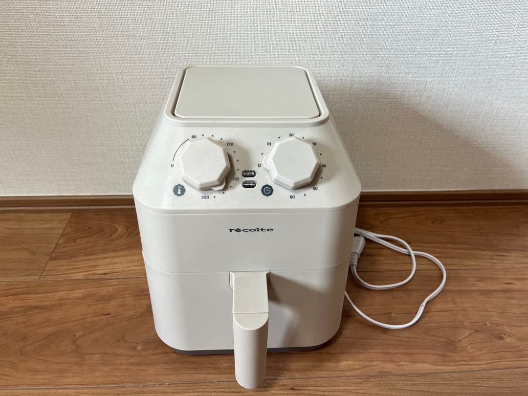 récolte レコルト エアオーブン ノンフライヤー ホワイト 付属品付き