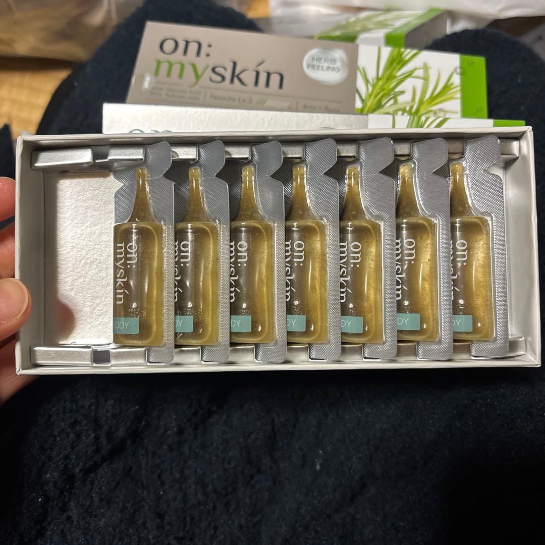 未使用3箱　on: my skin ハーブピーリング ボディー用残り7pcs