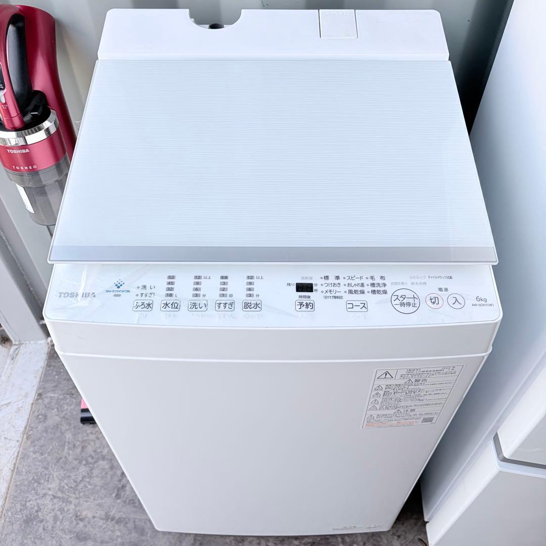 運搬取付無料！純正東芝洗濯機・冷蔵庫・充電式掃除機＋SHARP炊飯器4点セット！