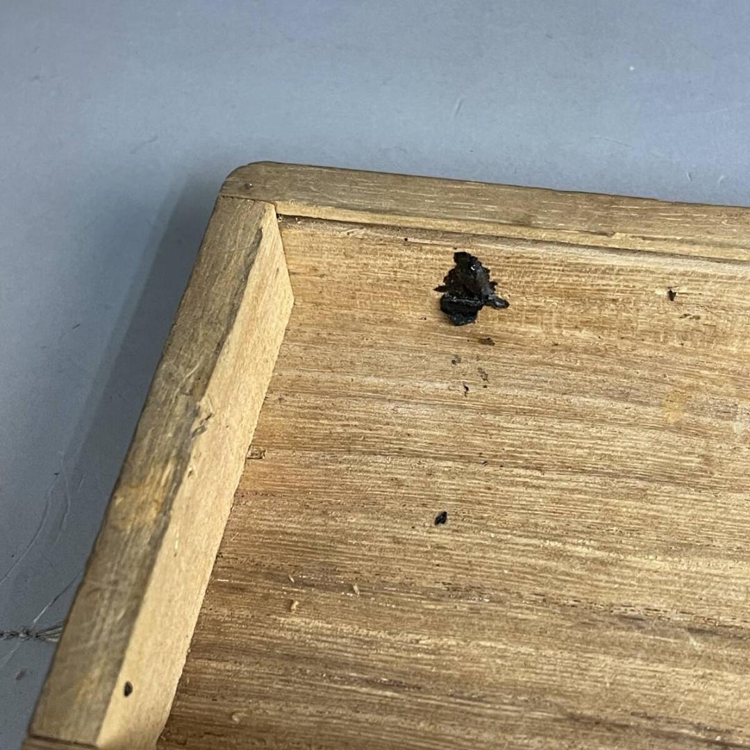昭和レトロ 道具箱 瓢箪根付 タナゴ 鮒 ふな 小鮒 釣具 道具箱 木箱