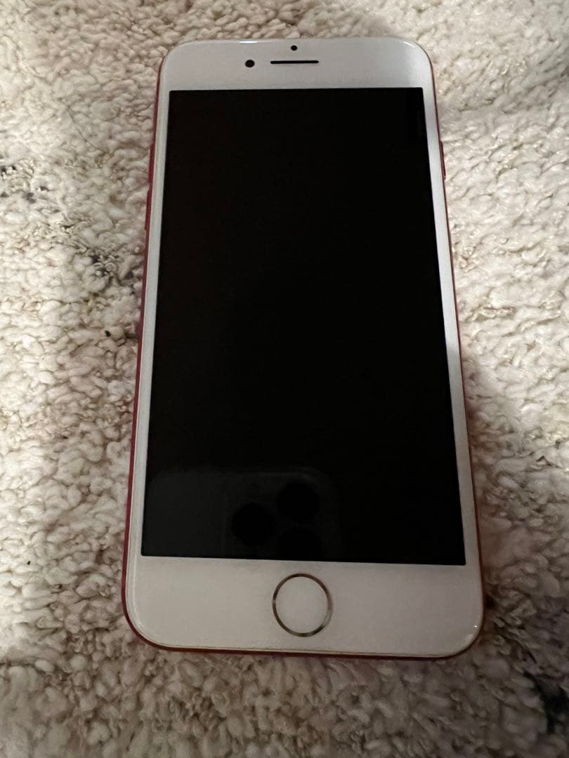 iPhone7 レッド 128GB 付属品あり（イヤホンなし）バッテリー81%