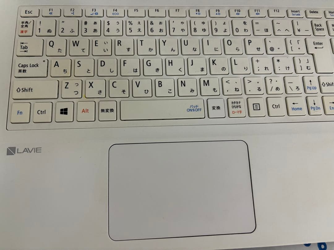 NEC LAVIE ホワイト ノートPC 本体 ACアダプター