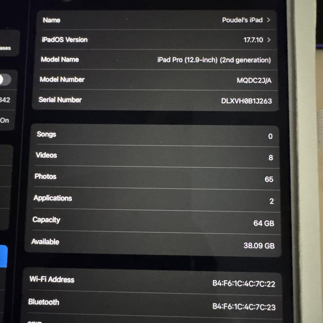 iPad本体 iPad pro 2017 12.9
