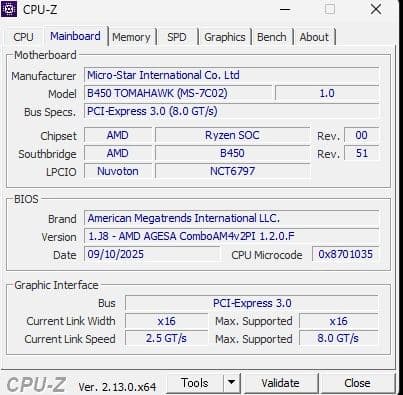 MSI AM4 マザーボード B450 TOMAHAWK