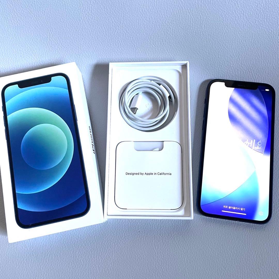 Apple iPhone12 128GB ブルー　SIMフリー　初期化済み