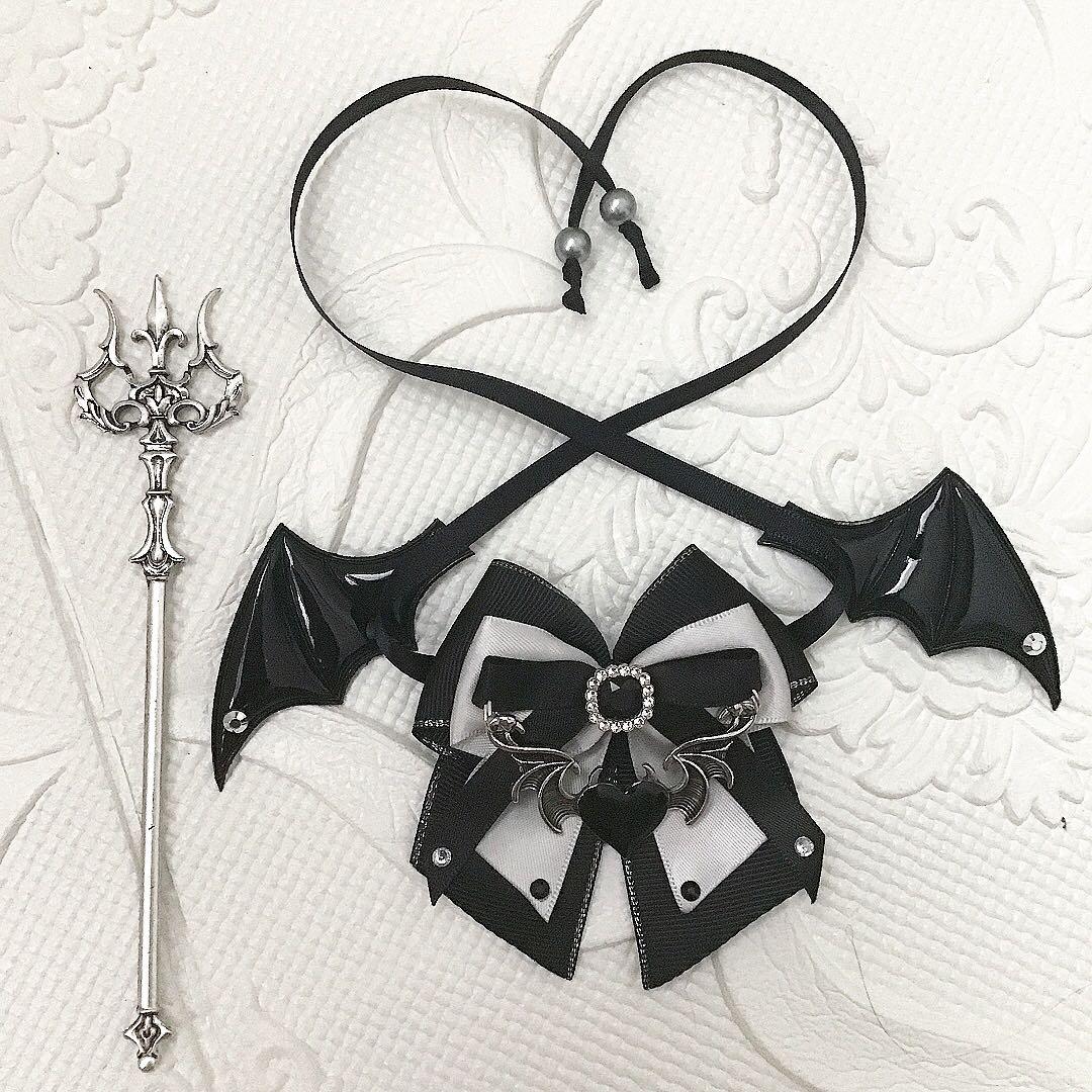 【72】おすわり　ぬい服　16cm 着ぐるみ　ねこ　ハーフデビル　悪魔　紫＆薄紫
