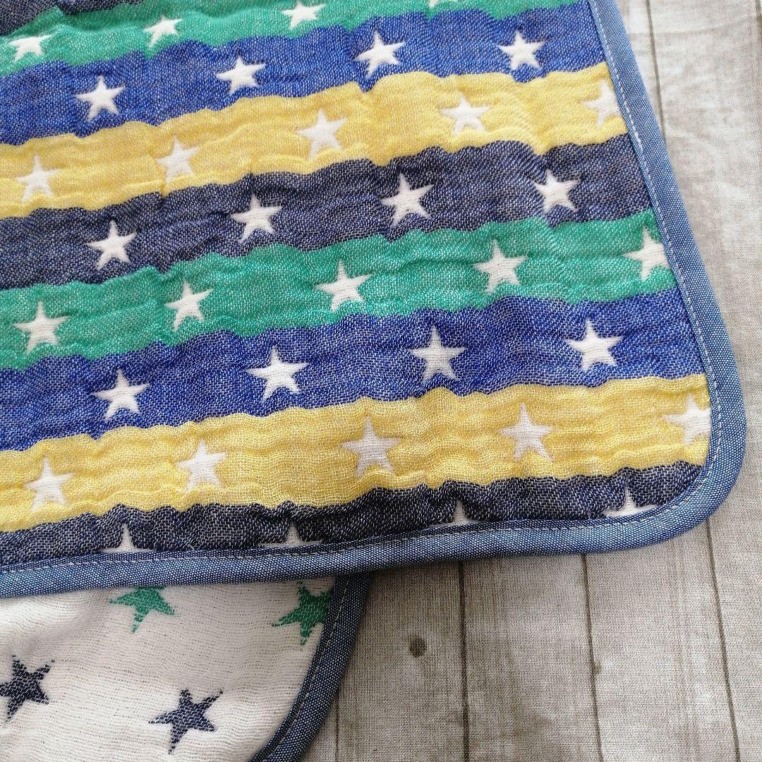 セール♡　完成品♡ハンドメイド　fuwara 6重ガーゼ　フェイスタオル　ほし