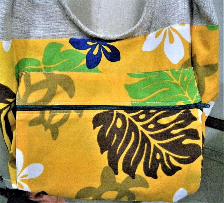 麻ショルダーバック【新品　ハンドメイド】