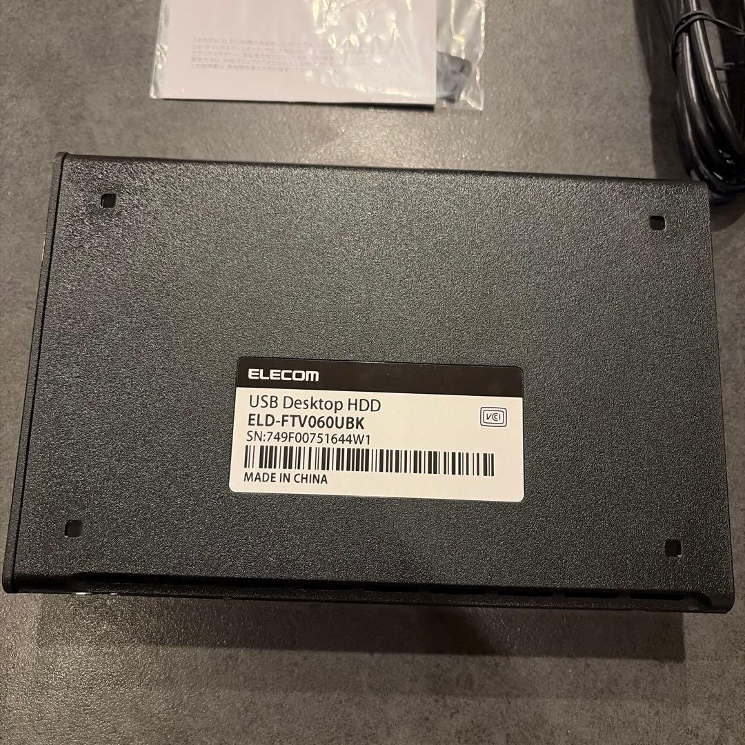 エレコム　外付けハードディスク　6TB ELECOM HDD