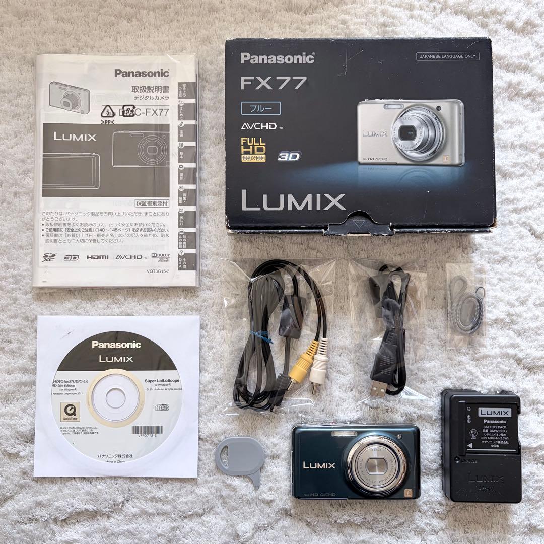極上品【動作品】Panasonic パナソニック LUMIX DMC-FX77