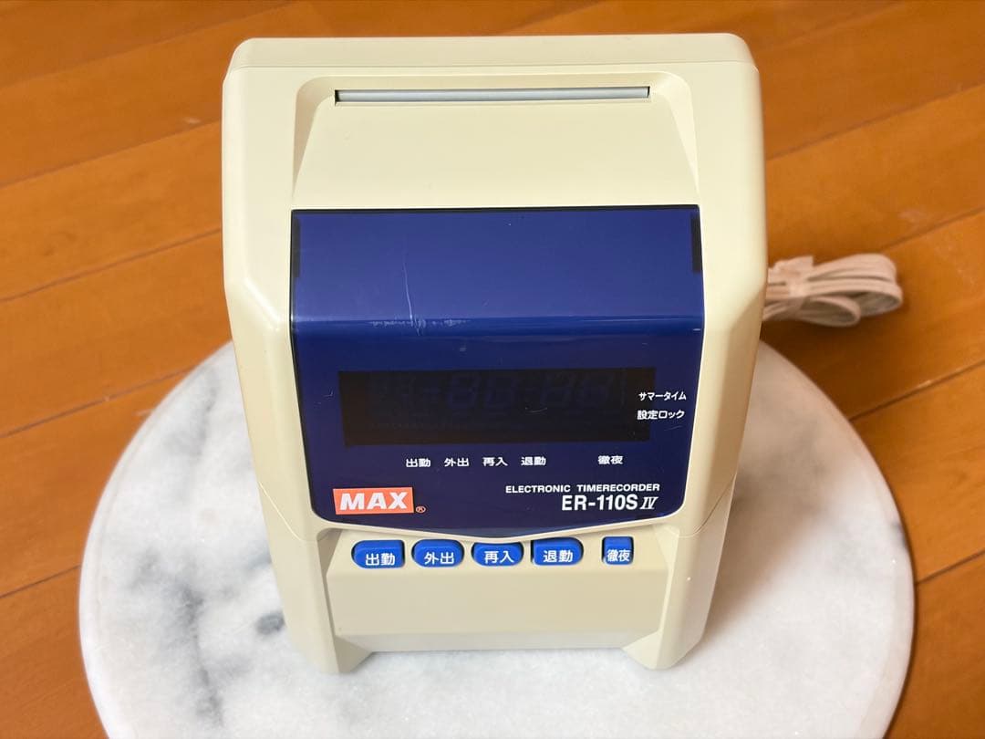 【動作良好】MAX タイムレコーダー ER-110S IV
