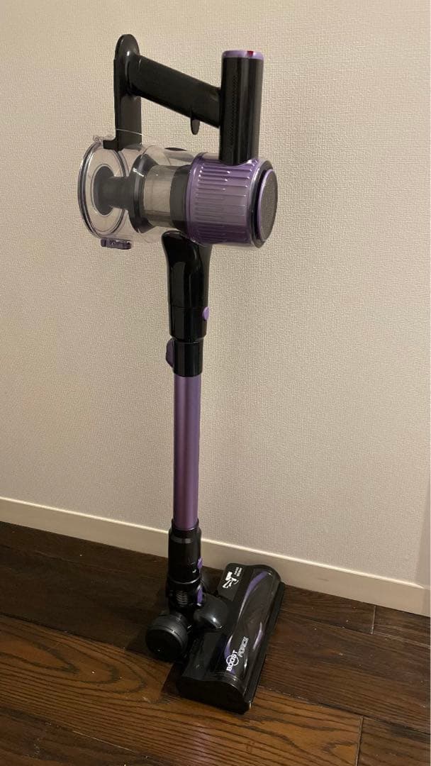 掃除機 コードレス110Kpa超強力吸引 自立式グリーンLEDライト