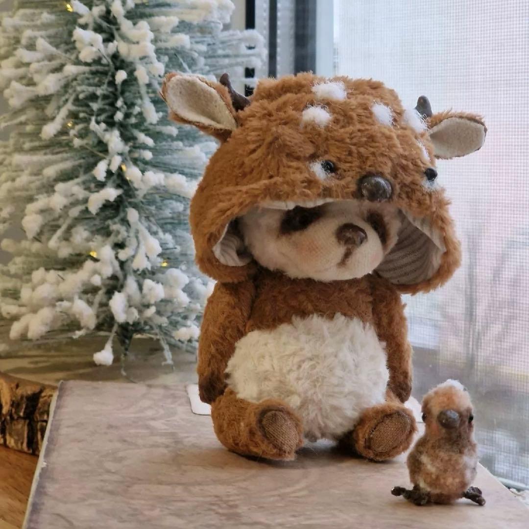 鹿さんに憧れて テディベア アーティストベア 海外作家様 ハンドメイド ロシア