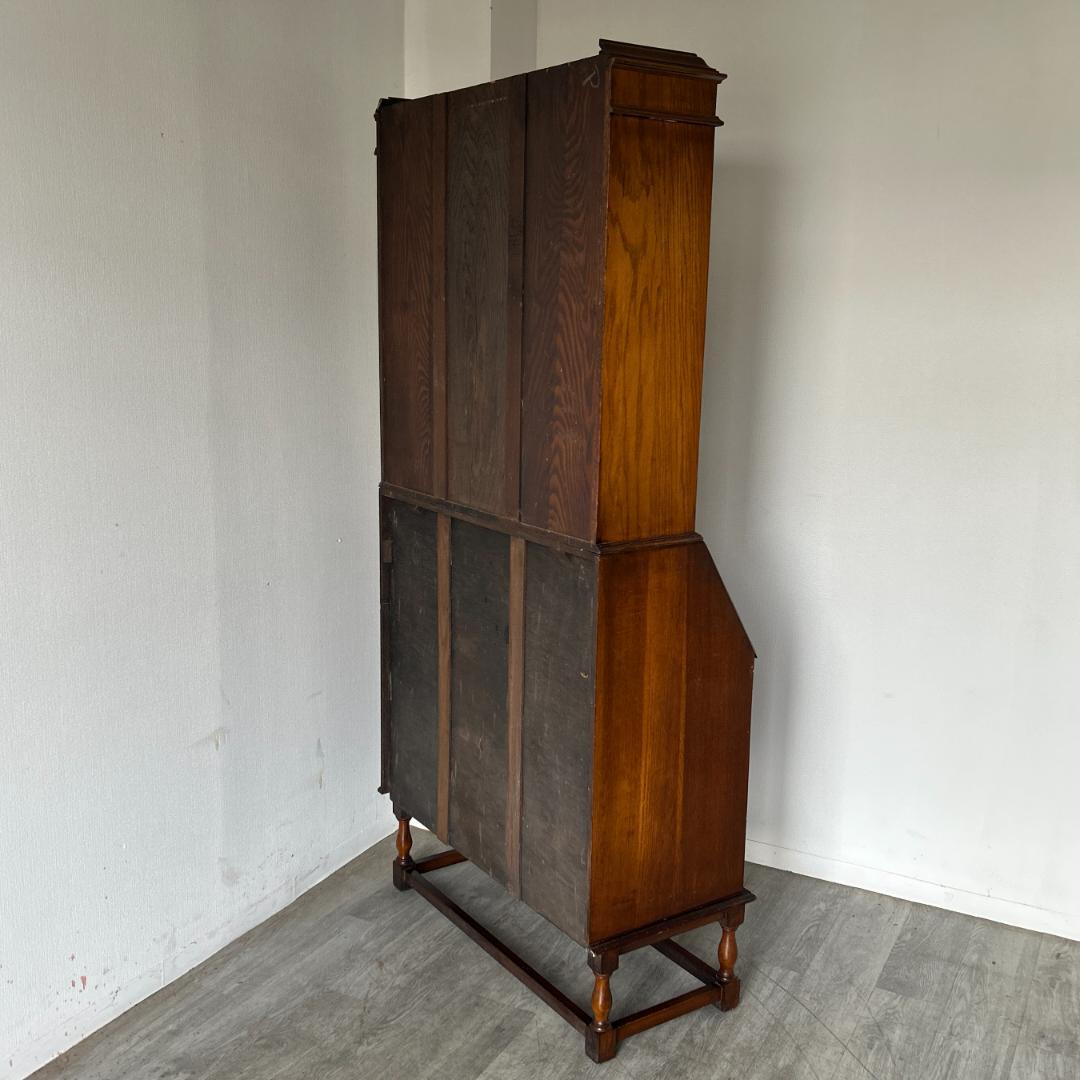イギリス アンティーク家具 ビューローブックケース　机 1930年頃 024B