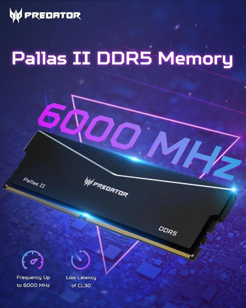 【新品】Acer Predator Pallas II 6000MHz 32GB