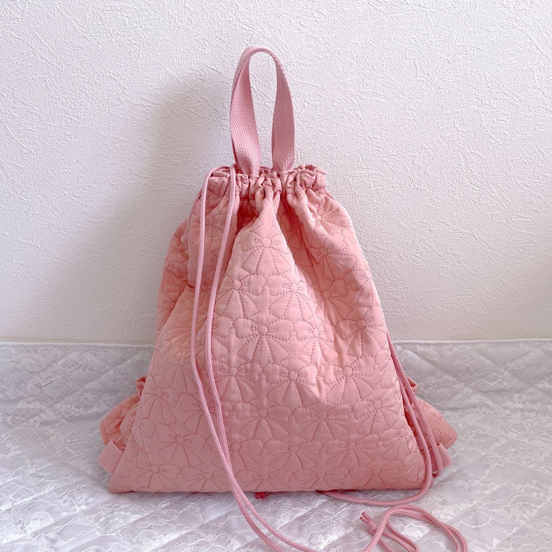 レッスンバッグ.体操服入れ.上靴袋3点セット♡リボン柄キルティング現品限り‼︎