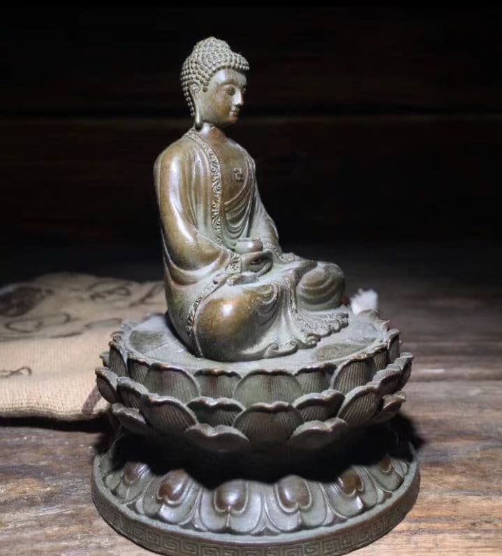 仏教美術 仏像 大日如来釈迦仏像 開運 風水 銅製品 工芸品 置物
