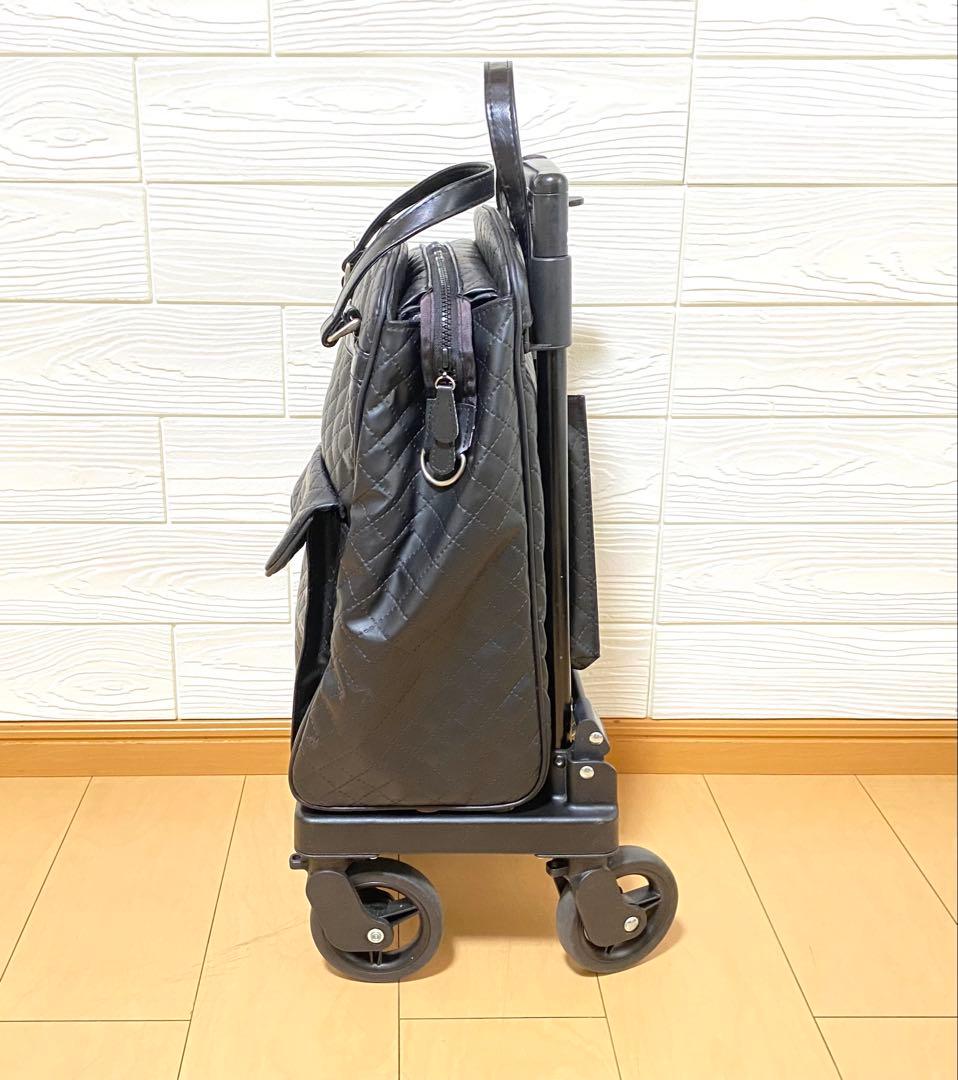 【美品】SHIMA ショッピングカート メロディ　スムーズST シルバーカー 黒