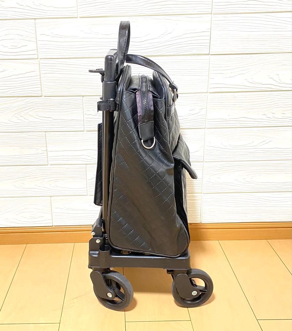 【美品】SHIMA ショッピングカート メロディ　スムーズST シルバーカー 黒