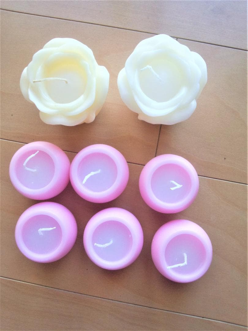 カメヤマ キャンドルリレー用ゲスト用キャンドル48個　Lサイズ2個