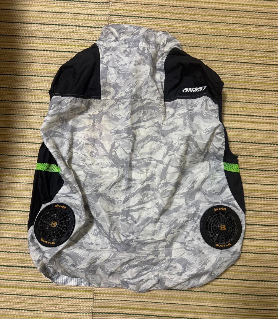 AIRCRAFT ファン付き空調服 グレー・ブラック　3XL