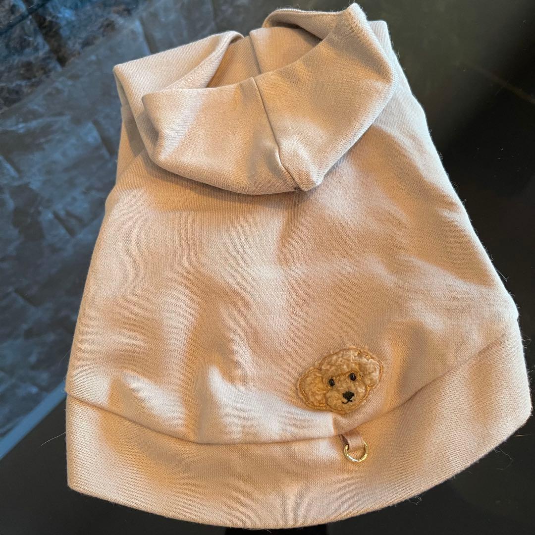 【DENIM ROSE】完売品✿小型犬用プードルワッペンパーカー ベージュM