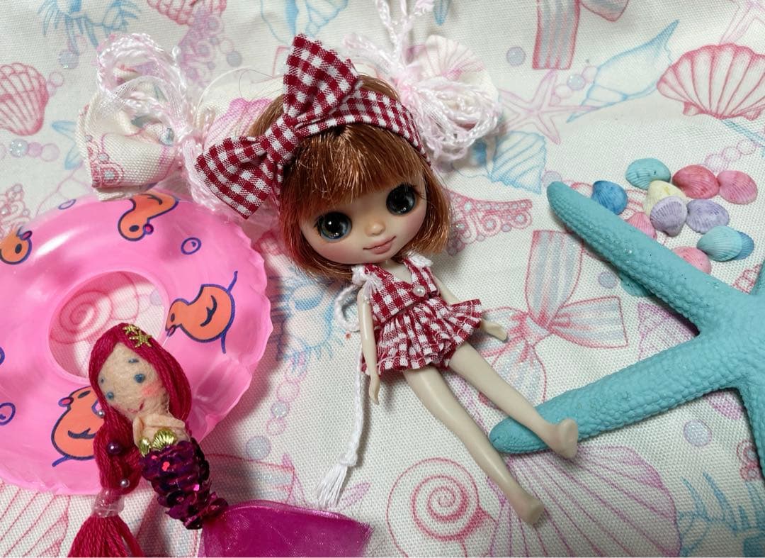 プチブライスサイズ♡ギンガムチェックのビキニ
