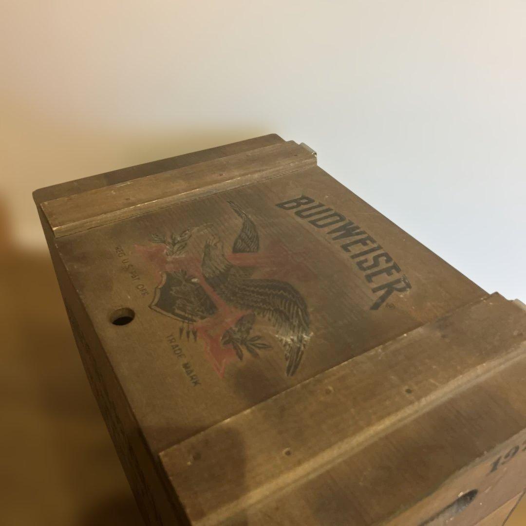 Budweiser ヴィンテージ木製ボックス　ビールボックス　1876 大サイズ