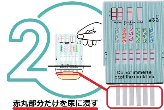 ５種類の違法薬物検査　覚せい剤検査　覚醒剤検査　大麻検査　ドラッグテスト用　麻薬