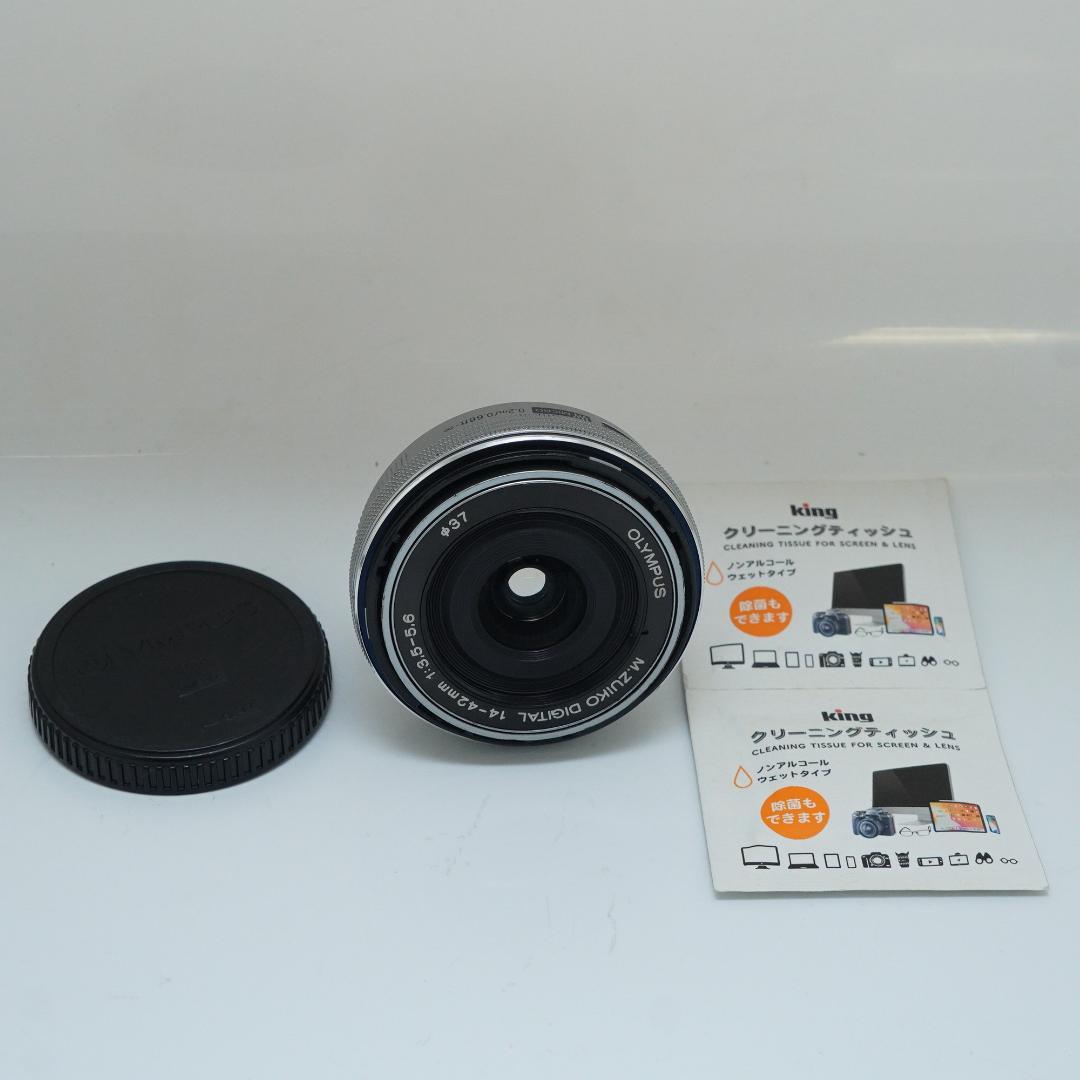 ★動画でも大満足★オリンパス14-42mm EZ パンケーキ　シルバー