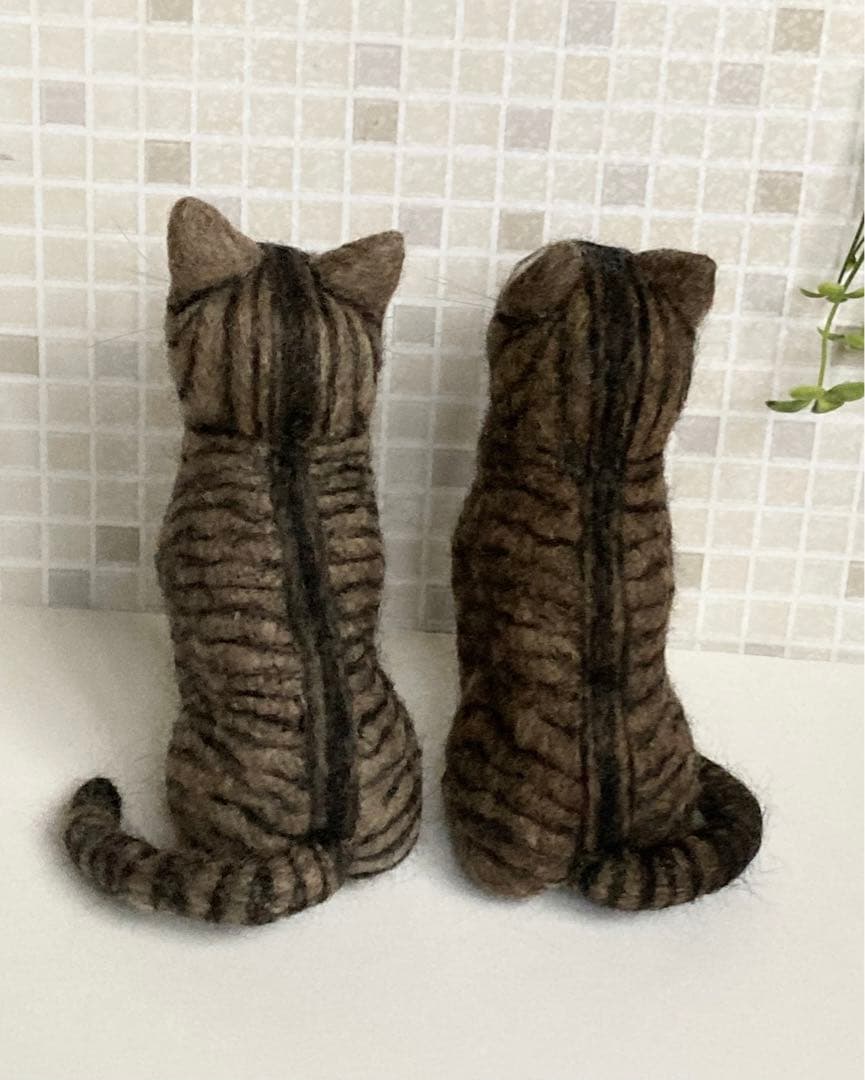 羊毛 猫 羊毛フェルト サンプルページ キジトラちゃん オーダー